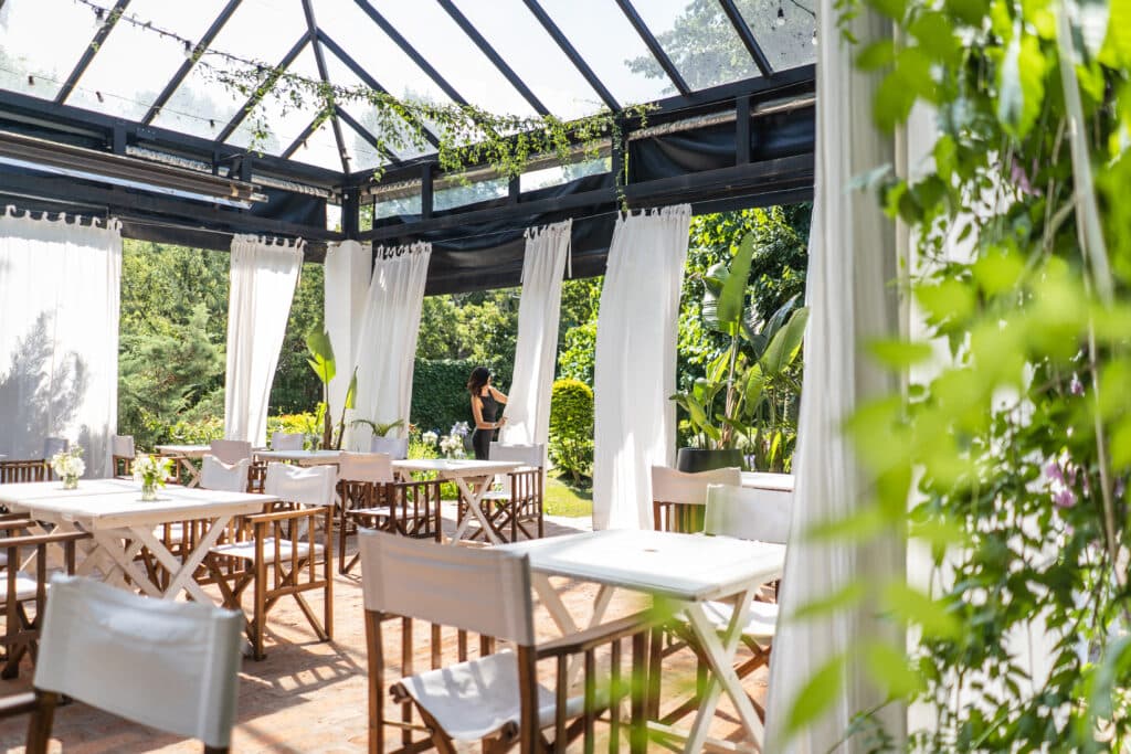 Salón de cristal para eventos
